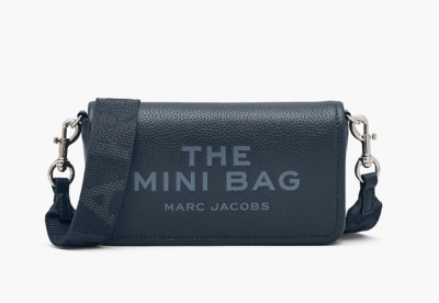 The leather mini bag blue sea